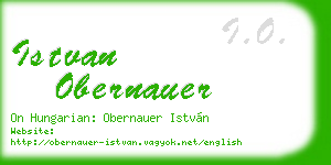 istvan obernauer business card